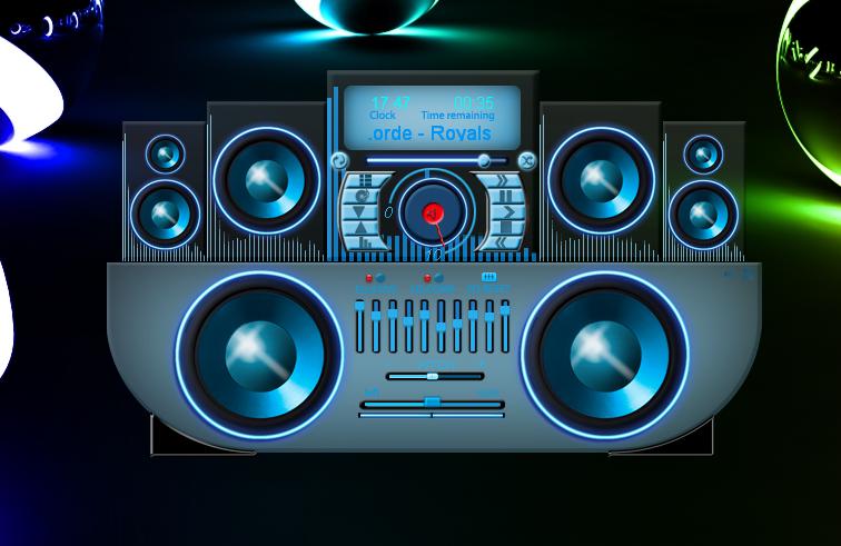 Sound system glass